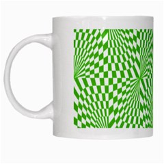 Illusion Waves Pattern White Mugs by Sparkle