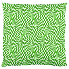 Illusion Waves Pattern Large Flano Cushion Case (one Side) by Sparkle