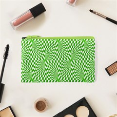 Illusion Waves Pattern Cosmetic Bag (xs) by Sparkle