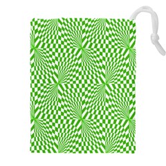 Illusion Waves Pattern Drawstring Pouch (4xl)