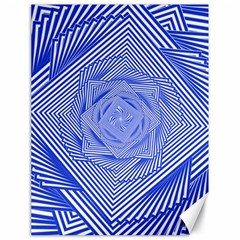 Illusion Waves Pattern Canvas 18  X 24  by Sparkle