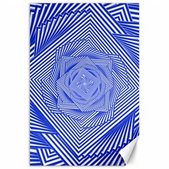 Illusion Waves Pattern Canvas 24  X 36  by Sparkle