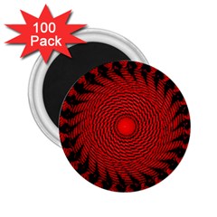 Illusion Waves Pattern 2 25  Magnets (100 Pack)  by Sparkle