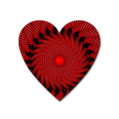 Illusion Waves Pattern Heart Magnet by Sparkle