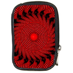 Illusion Waves Pattern Compact Camera Leather Case by Sparkle