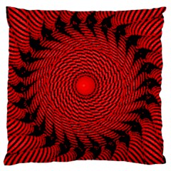 Illusion Waves Pattern Large Cushion Case (one Side) by Sparkle