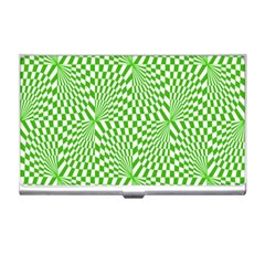 Illusion Waves Pattern Business Card Holder by Sparkle