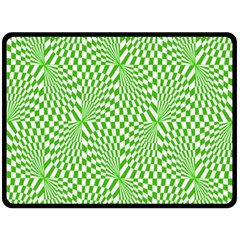 Illusion Waves Pattern Double Sided Fleece Blanket (large)  by Sparkle