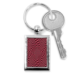 Illusion Waves Pattern Key Chain (rectangle) by Sparkle