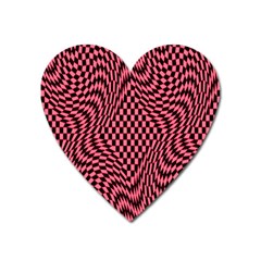 Illusion Waves Pattern Heart Magnet by Sparkle