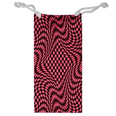 Illusion Waves Pattern Jewelry Bag by Sparkle