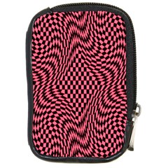 Illusion Waves Pattern Compact Camera Leather Case by Sparkle