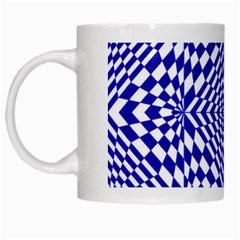 Illusion Waves Pattern White Mugs by Sparkle