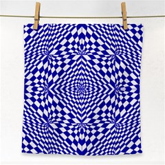 Illusion Waves Pattern Face Towel by Sparkle