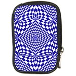 Illusion Waves Pattern Compact Camera Leather Case Front