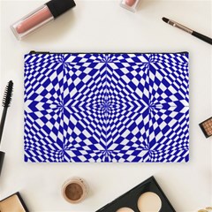 Illusion Waves Pattern Cosmetic Bag (large) by Sparkle