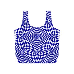 Illusion Waves Pattern Full Print Recycle Bag (s) by Sparkle