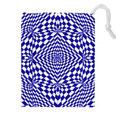 Illusion Waves Pattern Drawstring Pouch (4xl) by Sparkle