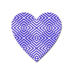 Illusion Waves Pattern Heart Magnet by Sparkle