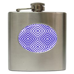 Illusion Waves Pattern Hip Flask (6 Oz) by Sparkle