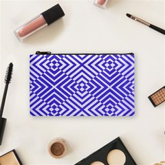 Illusion Waves Pattern Cosmetic Bag (small) by Sparkle