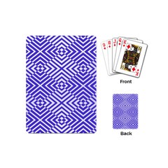 Illusion Waves Pattern Playing Cards Single Design (mini) by Sparkle