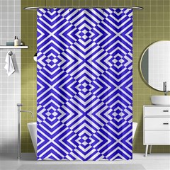 Illusion Waves Pattern Shower Curtain 48  X 72  (small)  by Sparkle