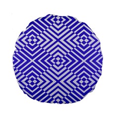 Illusion Waves Pattern Standard 15  Premium Round Cushions by Sparkle