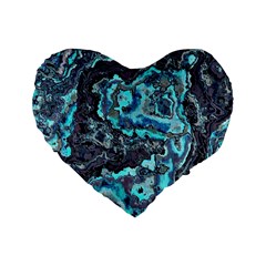 Strange Glow Standard 16  Premium Flano Heart Shape Cushions by MRNStudios