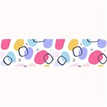 Abstract Multicolored Shapes Large Bar Mats 32 x8.5  Bar Mat