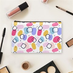 Abstract Multicolored Shapes Cosmetic Bag (medium) by SychEva