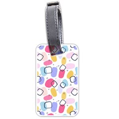 Abstract Multicolored Shapes Luggage Tag (one Side) by SychEva