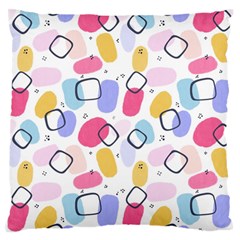 Abstract Multicolored Shapes Standard Flano Cushion Case (one Side) by SychEva