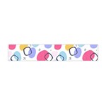 Abstract Multicolored Shapes Flano Scarf (Mini) Front