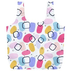 Abstract Multicolored Shapes Full Print Recycle Bag (xxxl) by SychEva