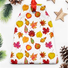 Watercolor Autumn Leaves Ornament (bell) by SychEva