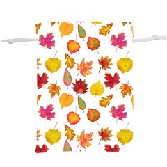 Watercolor Autumn Leaves  Lightweight Drawstring Pouch (xl) by SychEva