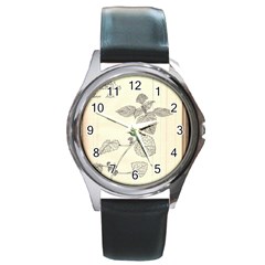 Lemon Balm Round Metal Watch by Limerence