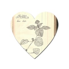 Lemon Balm Heart Magnet by Limerence