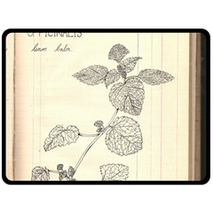 Lemon Balm Fleece Blanket (large)  by Limerence