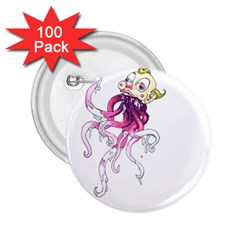 Carnie Squid 2 25  Buttons (100 Pack)  by Limerence