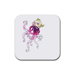 Carnie Squid Rubber Coaster (square)