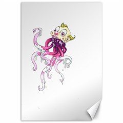 Carnie Squid Canvas 12  X 18  by Limerence