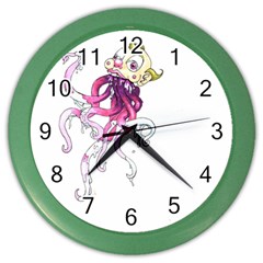 Carnie Squid Color Wall Clock