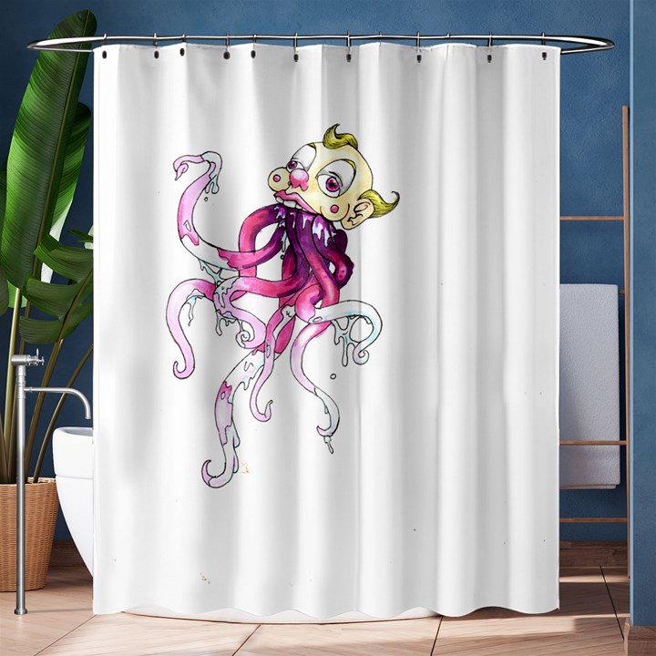 carnie squid Shower Curtain 60  x 72  (Medium) 