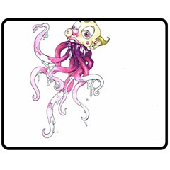 Carnie Squid Double Sided Fleece Blanket (medium)  by Limerence