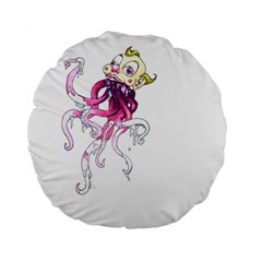 Carnie Squid Standard 15  Premium Flano Round Cushions