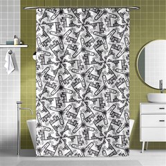 Geometric City Shower Curtain 48  X 72  (small)  by SychEva