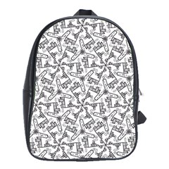 Geometric City School Bag (xl) by SychEva