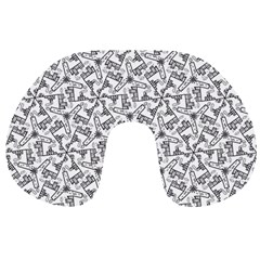 Geometric City Travel Neck Pillow by SychEva